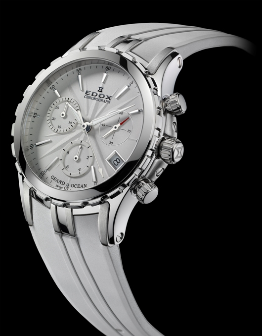 Edox Grand Ocean Chronolady Introduced at Baselworld 2012 - 10410 3 AIN Front View